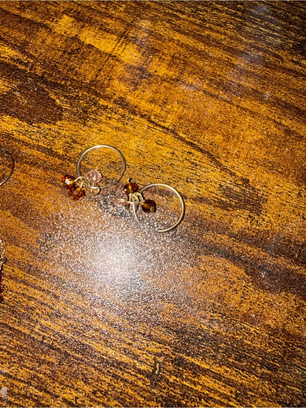 Free People Gold-Tone Mixed Earring Set with purple, Amber & Clear Accents